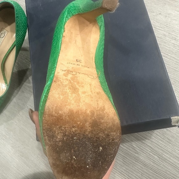 Vintage Oscar de la Renta python pumps - Picture 3 of 6